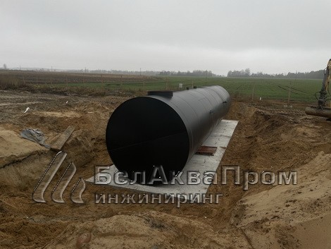 Поставка пожарного резервуара для МТФ Бусни1