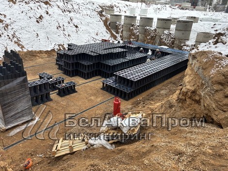 Дренажная система для А100 в Копище4